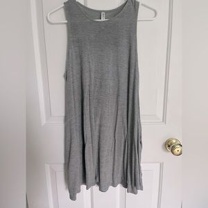 Sleeveless Gray Mini Dress from RVCA with pockets